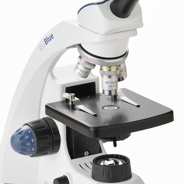 BioBlue 40X-1000X Monocular Portable Compound Microscope W/ 5MP USB 3 Digital Camera
